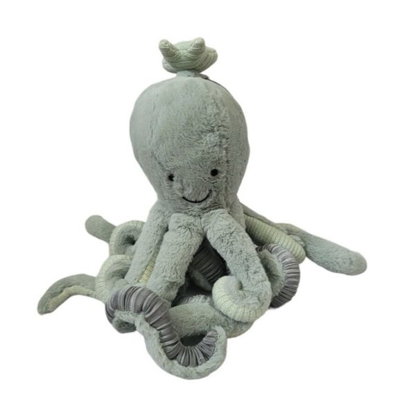 Jellycat Odyssey Odell (Green Version) Octopus 12" Plush Activity Crinkle Toy - Picture 4 of 9